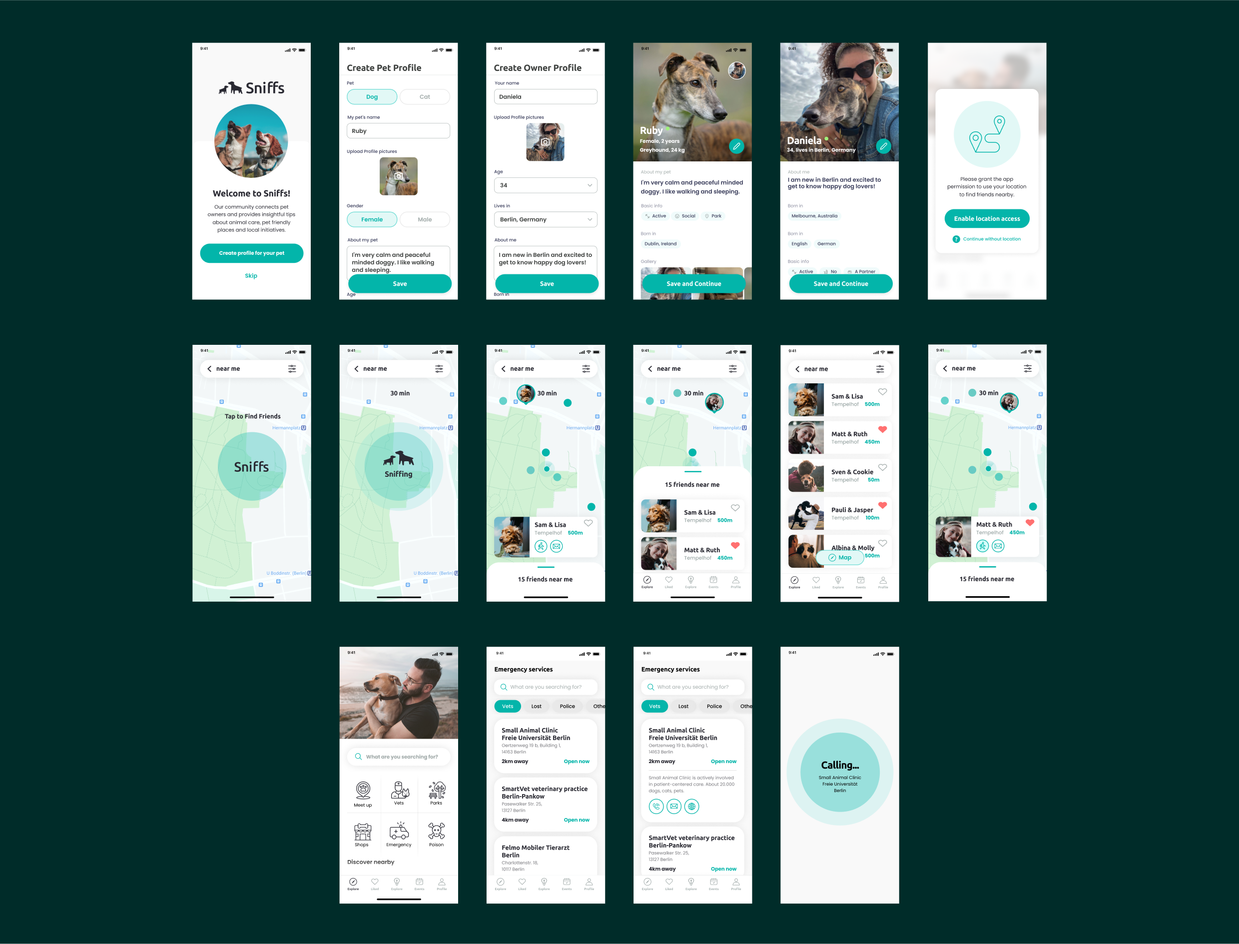 Sniffs — dog buddy feature